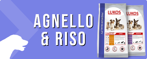 Nuovo: Lukos Agnello & Riso cibo per cani